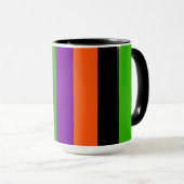 Mug Bandes d'Halloween aux couleurs classiques (Devant droit)