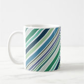 Mug Bandes diagonales colorées (Gauche)