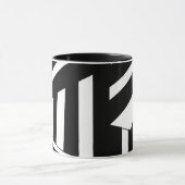 Mug Bandes diagonales noires et blanches (Centre)