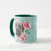 Mug Bandes d'illustration de l'aquarelle Mastiff Dog (Devant gauche)
