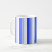 Mug Bandes d'ombre bleu royal (Devant gauche)