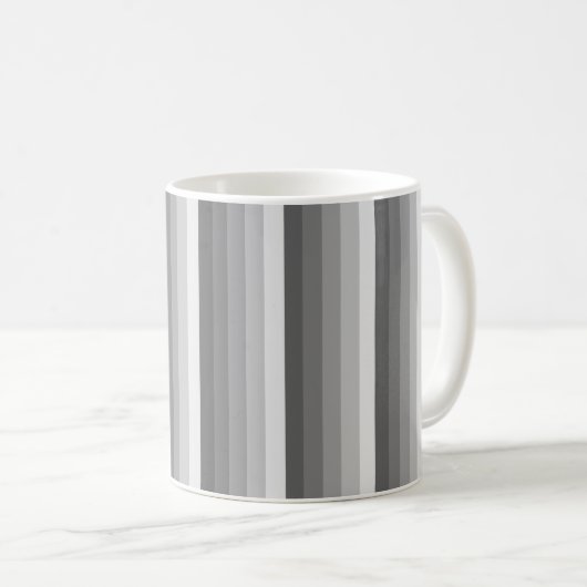 Mug Bandes d'ombre grises (Devant droit)