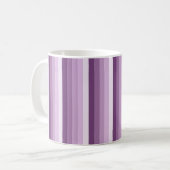Mug Bandes d'ombre prune violette (Devant gauche)