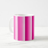 Mug Bandes d'ombre rose chaud (Devant gauche)
