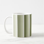 Mug Bandes d'ombre vert olive (Gauche)