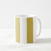 Mug Bandes d'or, Blancs, Motif rayé (Devant droit)