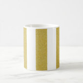 Mug Bandes d'or, Blancs, Motif rayé (Centre)