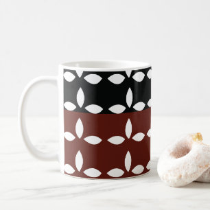 Mug Bandes florales géométriques colorées