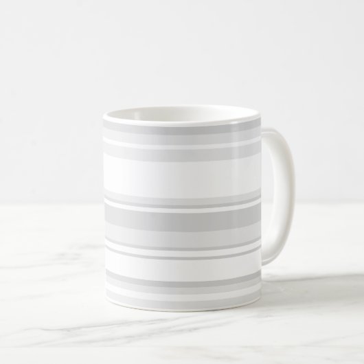 Mug Bandes gris clair (Devant droit)