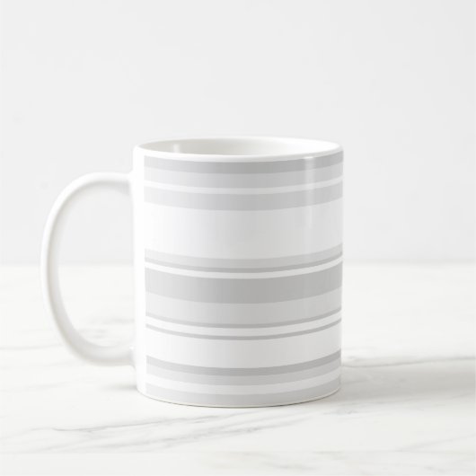 Mug Bandes gris clair (Gauche)