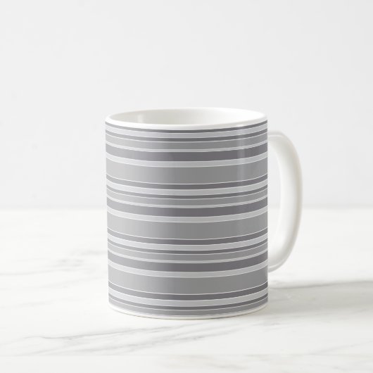 Mug Bandes grises (Devant droit)
