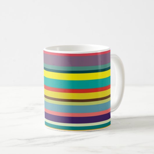 Mug Bandes horizontales (Devant droit)