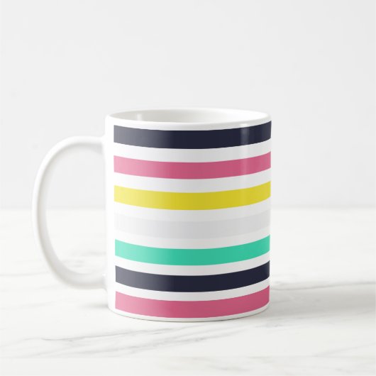 Mug Bandes horizontales colorées (Gauche)