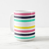 Mug Bandes horizontales colorées (Devant gauche)
