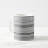 Mug Bandes horizontales grises (Devant gauche)