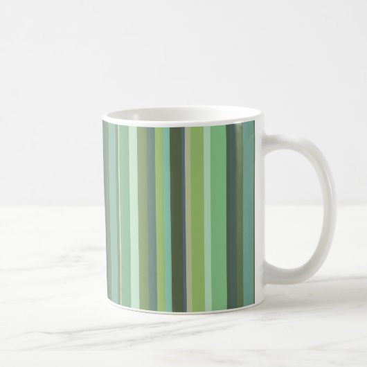 Mug Bandes horizontales vert olive (Droite)