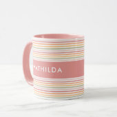 Mug Bandes lumineuses modernes (Devant gauche)
