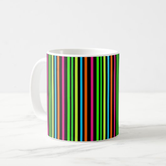 Mug Bandes néon (Devant gauche)