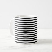 Mug Bandes noires et blanches (Devant gauche)