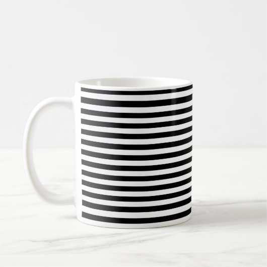 Mug Bandes noires et blanches (Gauche)