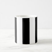Mug Bandes noires et blanches, Motif rayé, Lignes (Centre)