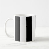 Mug Bandes noires et blanches, Motif rayé, Lignes (Gauche)