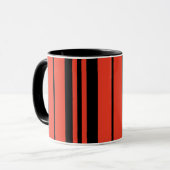 Mug Bandes noires orange (Devant gauche)