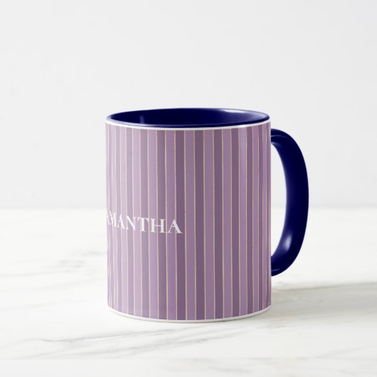 Mug Bandes pourpres Chic (Devant droit)