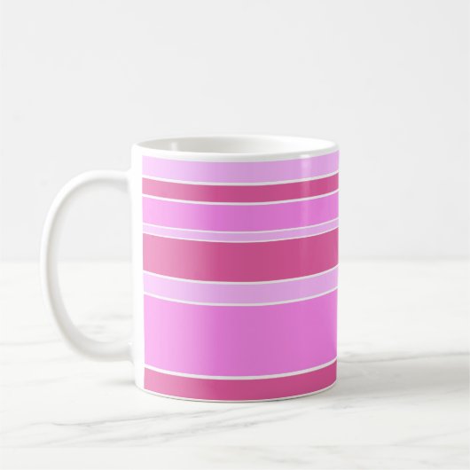 Mug Bandes roses (Gauche)