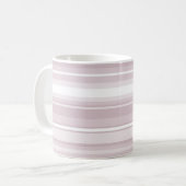 Mug Bandes roses à quartz rose (Devant gauche)