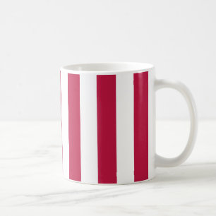 Mug Bandes rouges et blanches