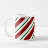 Mug Bandes rouges et vertes (Gauche)