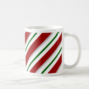 Mug Bandes rouges et vertes
