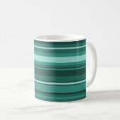 Mug Bandes turquoises (Devant droit)