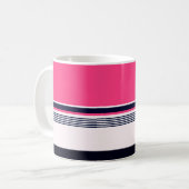 Mug Bandes Uniformes roses (Devant gauche)