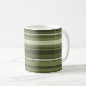 Mug Bandes vert olive (Devant droit)