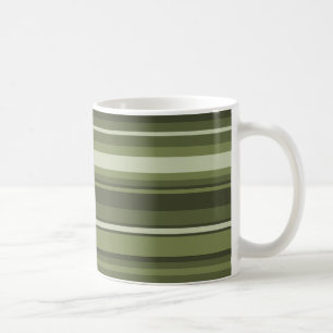 Mug Bandes vert olive