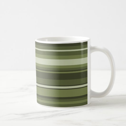 Mug Bandes vert olive (Droite)