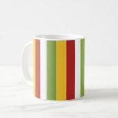 Mug Bandes Vertes Jaunes Rouges (Devant gauche)