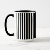 Mug Bandes verticales en noir et blanc (Gauche)