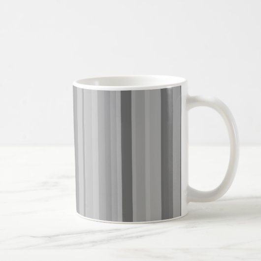 Mug Bandes verticales grises (Droite)