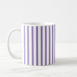 Mug Bandes verticales minces Lavande striée