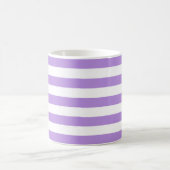 Mug Bandes Violettes, Motif Gratté, Lignes, Votre Nom (Centre)