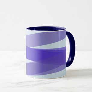 Mug Bandes violettes superposées modernes