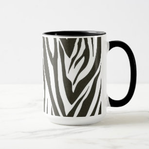 Mug Bandes zébrées en noir et blanc