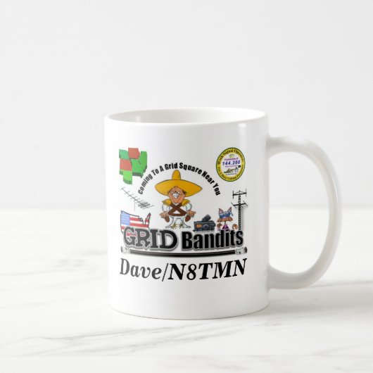 Mug Bandit final, logo faible de signal, Dave/N8TMN (Droite)
