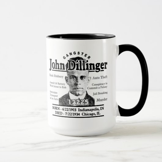 Mug Bandit John Dillinger (Droite)