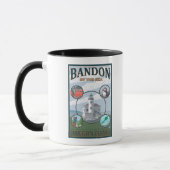 Mug Bandon, OregonScenic Travel Poster (Gauche)