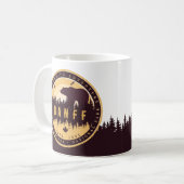 Mug Banff NP Canada Montagnes Rocheuses Souvenirs Vint (Devant gauche)