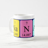 Mug Bang de nom de table périodique Nanami (Devant gauche)